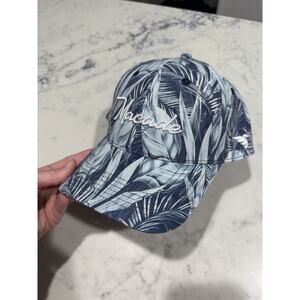 Macade Golf Concept Golf Cap Hat Adjustable Blue Palm Print SnapBack